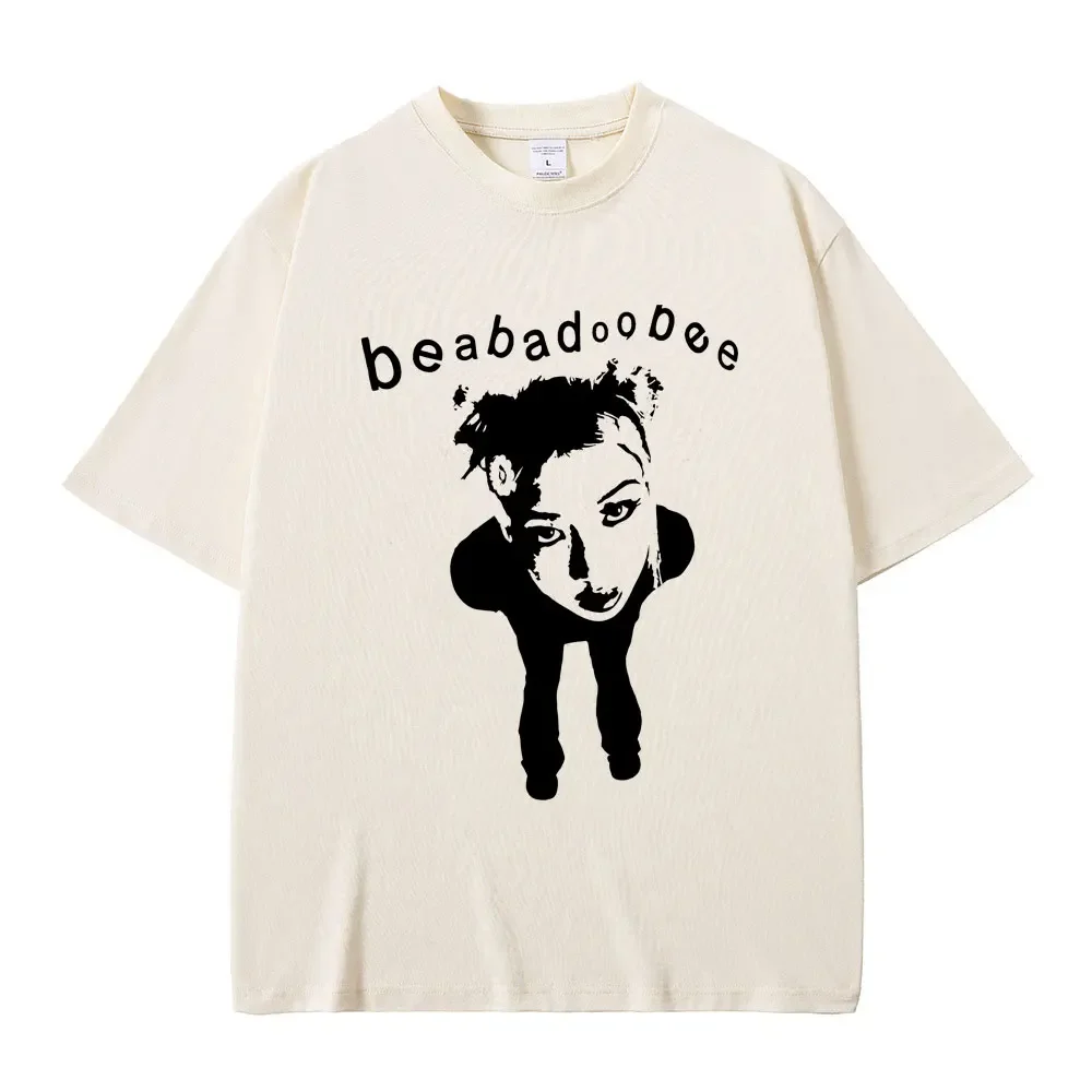 Singer Beabadoobee Graphic Print T-shirt Men Women Fashion Cotton Oversized Tshirt Unisex Casual Y2k Style Short Sleeve T Shirts