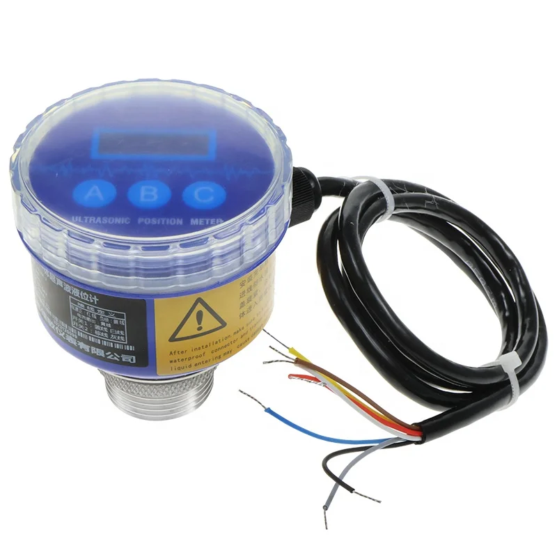 

Ultrasonic Level Sensor 2m Small Range Ultrasonic Water tank Level Meter Output 4-20mA RS485 Ultrasonic Level Transmitter DC24V