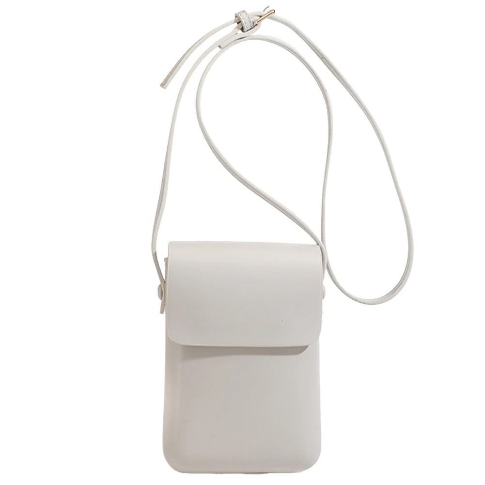 المرأة بسيطة حقيبة كروسبودي بولي Leather الجلود حقيبة كتف ريترو حزام قابل للتعديل بلون الإناث في الهواء الطلق حقيبة المواعدة #5