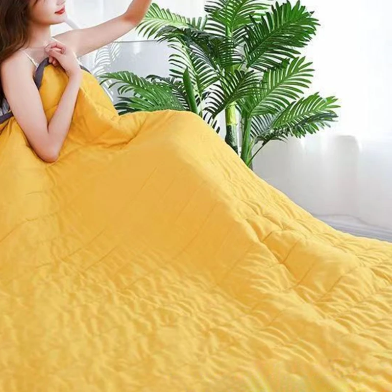 Coperta trapuntata rinfrescante Coperta in fibra ghiaccio fresca, trapunta delicata sulla pelle Dropship