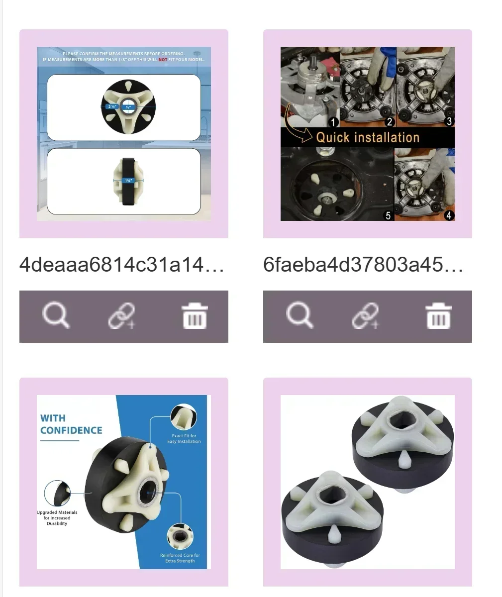 Washer Motor Coupling Kit Replacement Part AP3963893 1195967 280152 285140 For Washer Machine Motor Coupling Coupler Kit