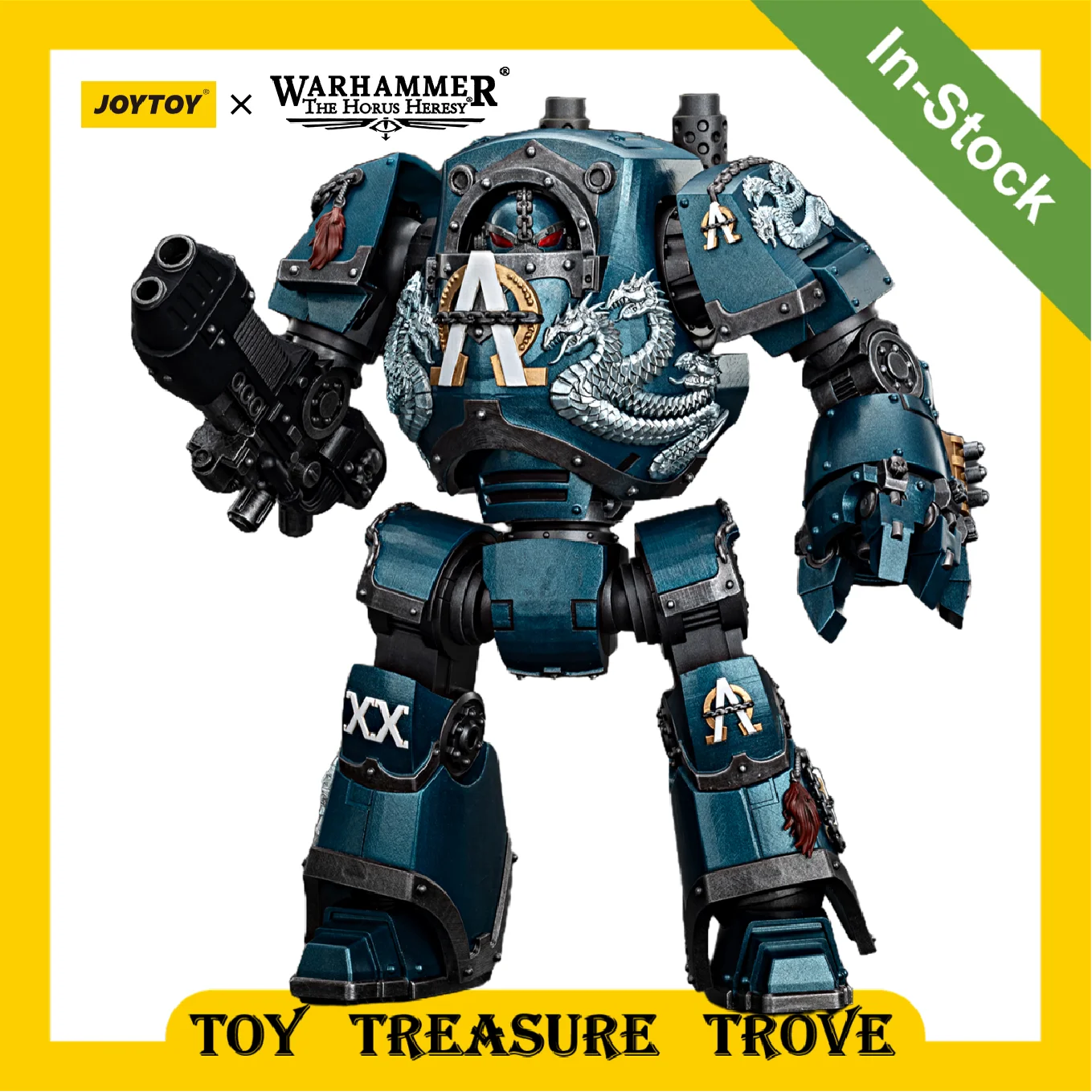

[IN STOCK] JOYTOY Warhammer 30k 1/18 Action Figures Alpha Legion Contemptor Dreadnought with Gravis Plasma Cannon