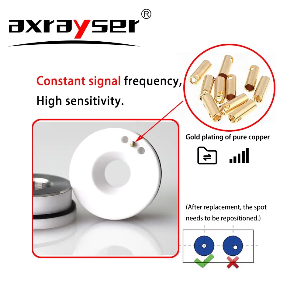 Anello in ceramica laser originale Raytools Dia28/32/19,5/21,4/41mm Anello portaugello per testa di taglio in fibra BT230 BT240 BMH110 114