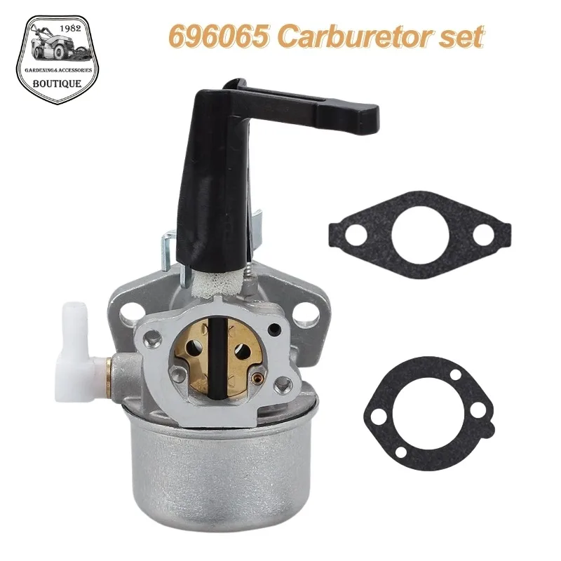 

696065 Carburetor for B riggs & S tratton 697422 110402 110412 215369 Tiller Engine Carb with Mounting Gaskets Kit Air Filter