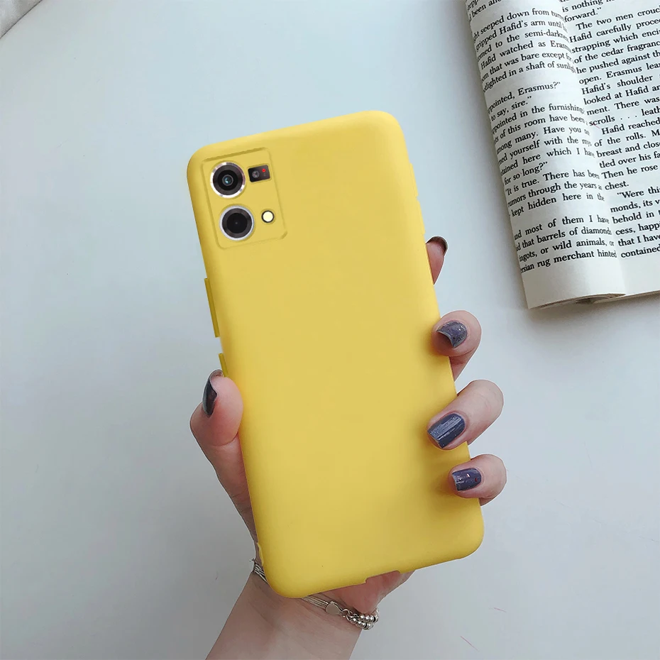 For OPPO Reno 7 Case Candy Color Silicone Soft Matte Phone Cover For OPPO Reno7 Reno 7 4G F21 Pro CPH2363 2022 Shockproof Bumper