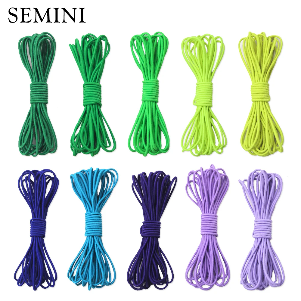 6 Yards 2.5mm Elastic Rope Elastic Band Shock Cord Bungee Rubber Band Stretch Thread for Garment Accessory Craft Handmade DIY