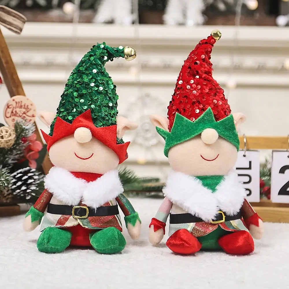 

Unique Creative Christmas Elf Cartoon Multicolor Faceless Ornament Decoration Dwarf Toys Table Ornaments