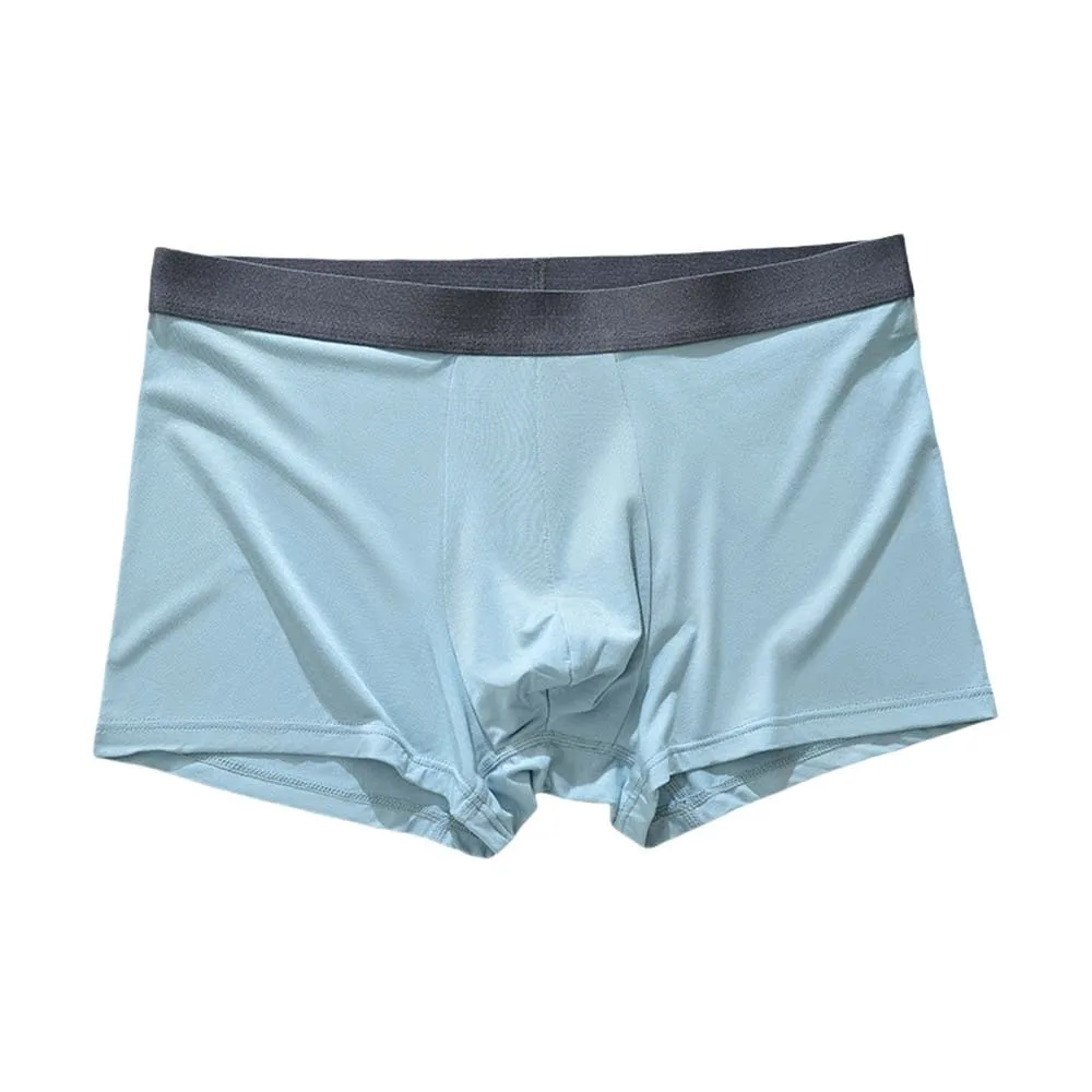 

Large Size Fashion Thin Ice Silk Boxer Briefs Mid Waist Underpants Men Ice Silk Boxers Panties Lingerie Underwear for Men Daily