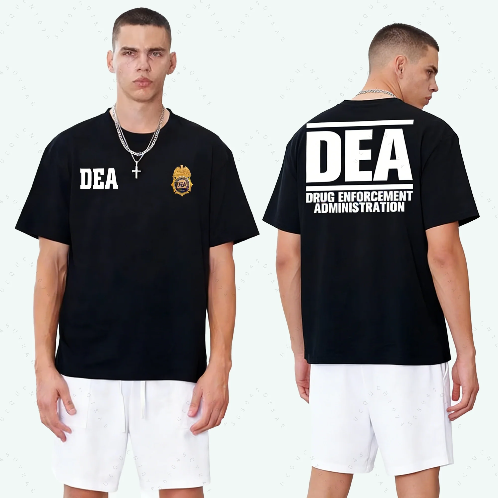 DEA US Federal Interdiction Agency Cosplay Tshirt Breaking Bad American Police Fan Identification Suit Breathable Motorcycle Top