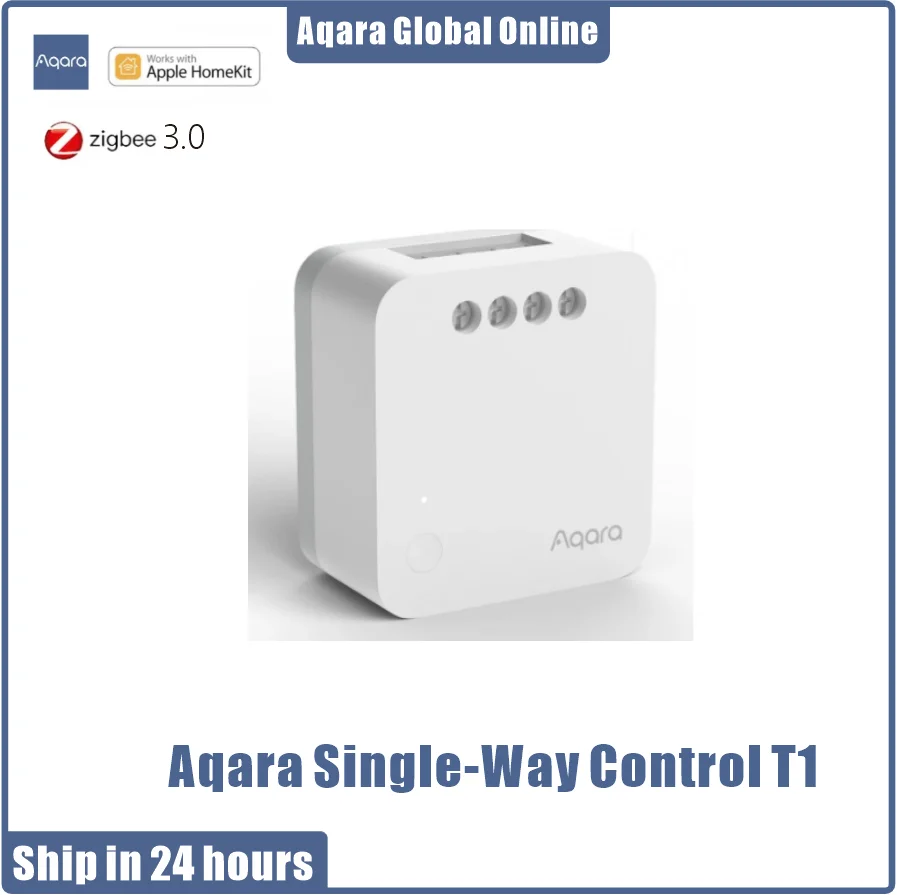 

Aqara T1 Single-Way Control Module Wireless Relay Controller 1 Channels Work For Homekit Overload Protection Electricity Statist