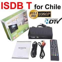 Chili TDT-HD Numérique Terrestre ISDB-T Boîte TV Récepteur FTA ISDBT Décodeur TV Tuner avec VHF/UHF HD 1080P H.264 MPEG-4 Youtube