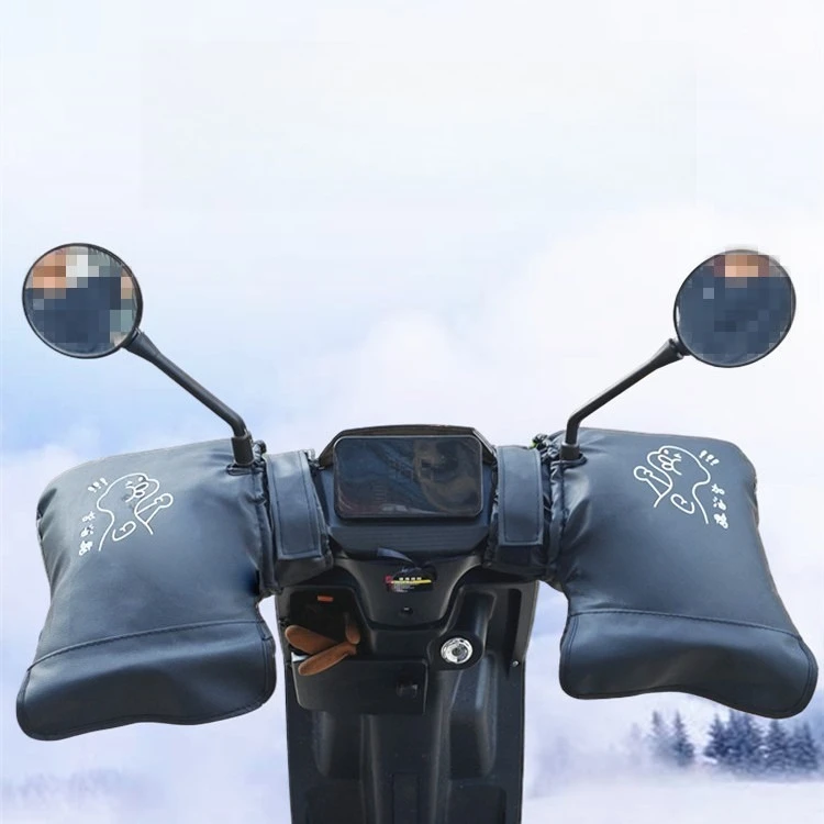 مقود الدراجات النارية الكهربائية، قفازات الزجاج الأمامي الدافئة للشتاء، مقود سيارة البطارية، حماية باردة وسميكة