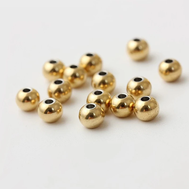 500 stuks 3 mm gouden roestvrijstalen kralen voor sieraden maken ronde losse spacer bal DIY accessoires