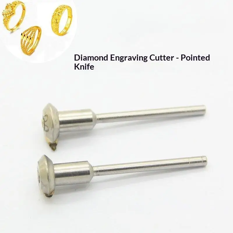 

Superior Diamond Tools for Jewelry Making; Work with Gold, Silver, Copper -Shank Engraving Cutter with Adjustable Direction