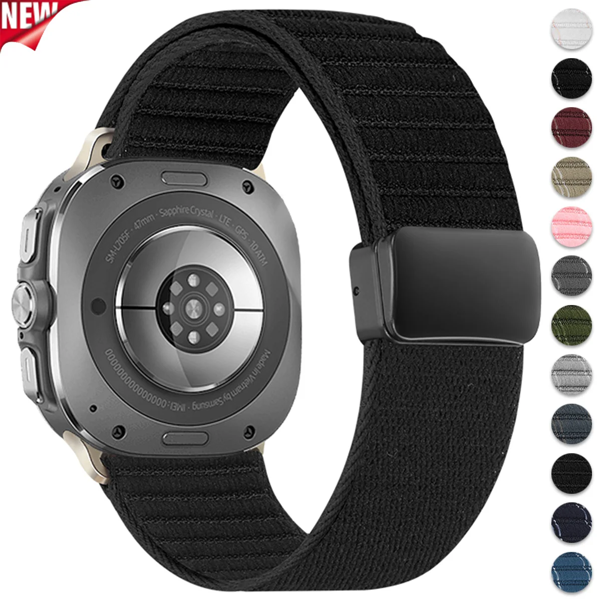 Nylon Band For Samsung Galaxy Watch 7 Ultra 47mm Strap Bracelet Soft Wristband For Samsung Galaxy Watch Ultra Accessories Correa