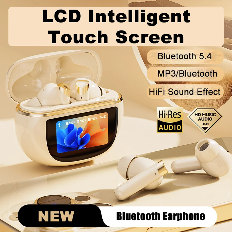 

Bluetooth Earphone Touch Screen Function Noise Reduction Blutooth 5.4 Support Card Insertion Headphone Listen Music Used Game