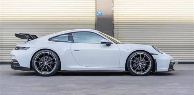 For Porsche Panamera 992 911 GT3 ReaI Carbon Fiber Side Skirts Pane Spoiler Kit