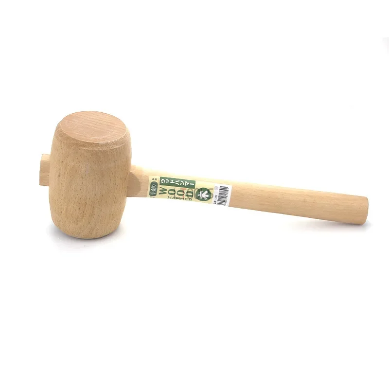 Handmade Japanese Style Wooden Mallet, Solid Beech Wood Hammer Carpenter\'s Carved Wooden Mallet Striking Carpenter\'s Hand Tools