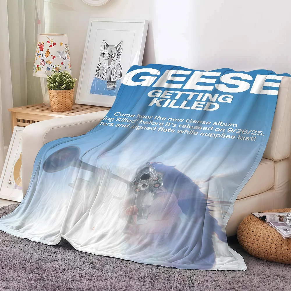 

Rock band Geese Getting Killed Blanket For Sofa Office Bed Plane Travel Sleep Read Relax Camping Soft And Warm
