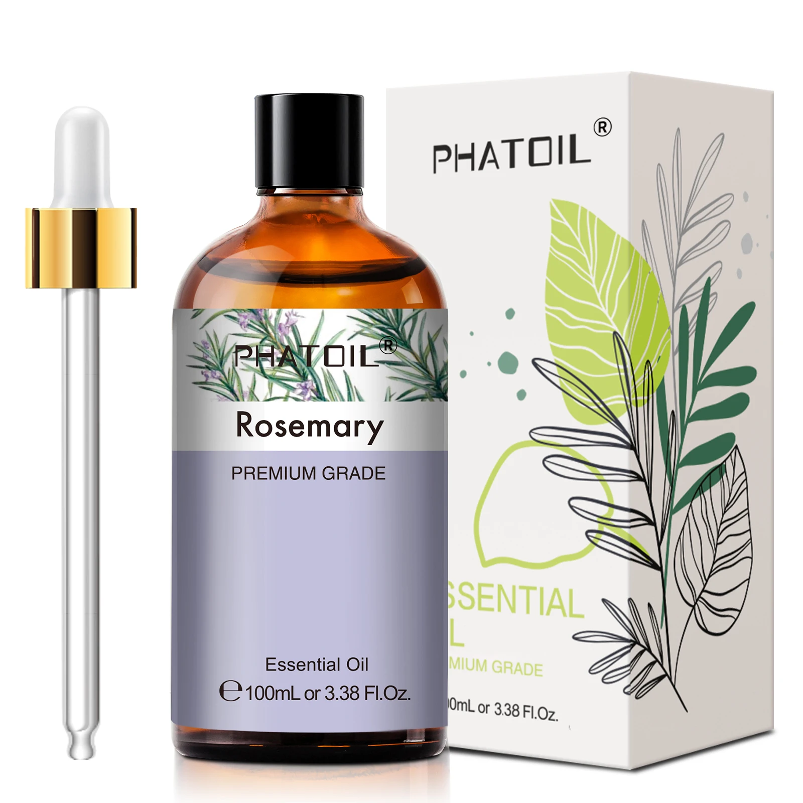 PHATOIL 100ml Premium etherische olie Sandelhout Lavendel Eucalyptus Pepermunt Citroengras Vanille Aromatherapie etherische oliën