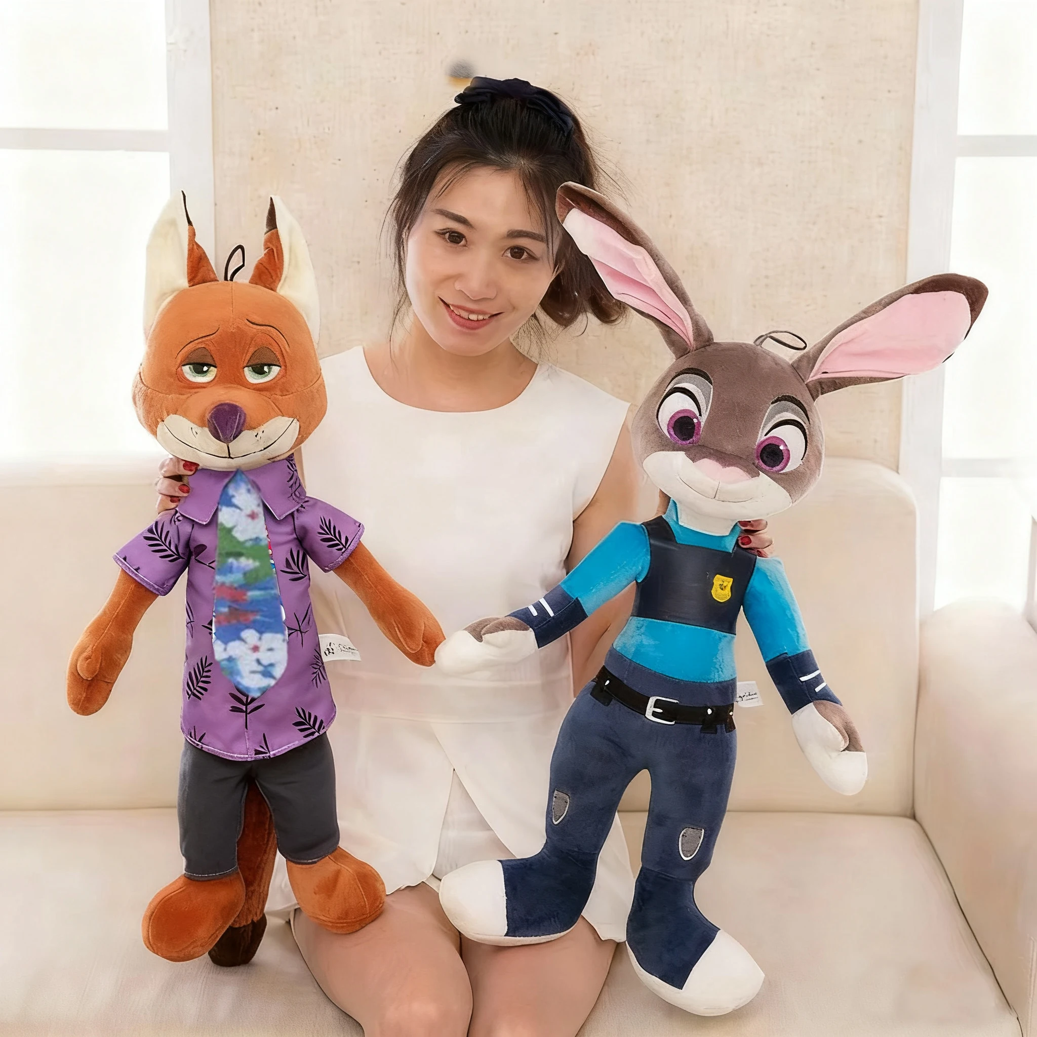 40-50 سنتيمتر Zootopia شخصية نيك وايلد جودي هوبس الكرتون لعبة لطيفة دمية نموذج عيد ميلاد هدية الكريسماس للأطفال الأصدقاء #3