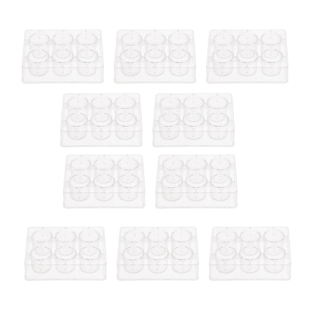 

10 Pcs Hole Board Laboratory Supplies Reaction Plates Clear Well Chemistry Element
