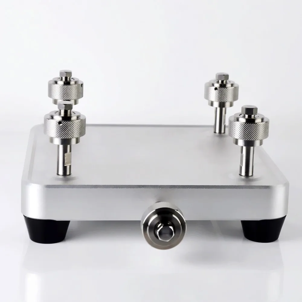 

Stainless Steel 1/2 NPT Thread Four Port Pressure Manifold Connector Table Hydraulic Pressure Calibration Bench Accessories
