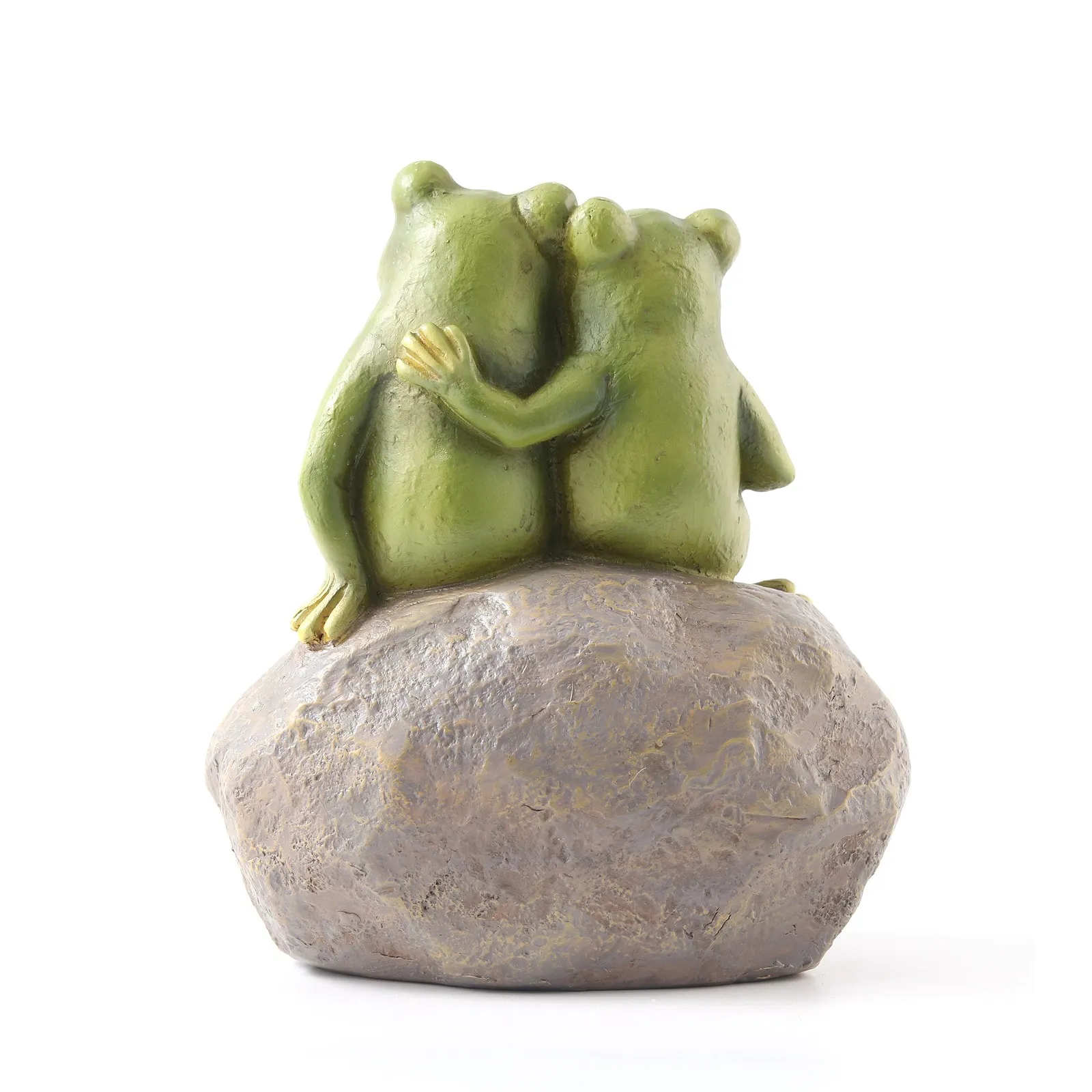 AT84-Lover Frog Decor Garden Frogs Couple Statues Romantic Resin Animal Figurine Frog Stuff Outdoor Lawn Accessories