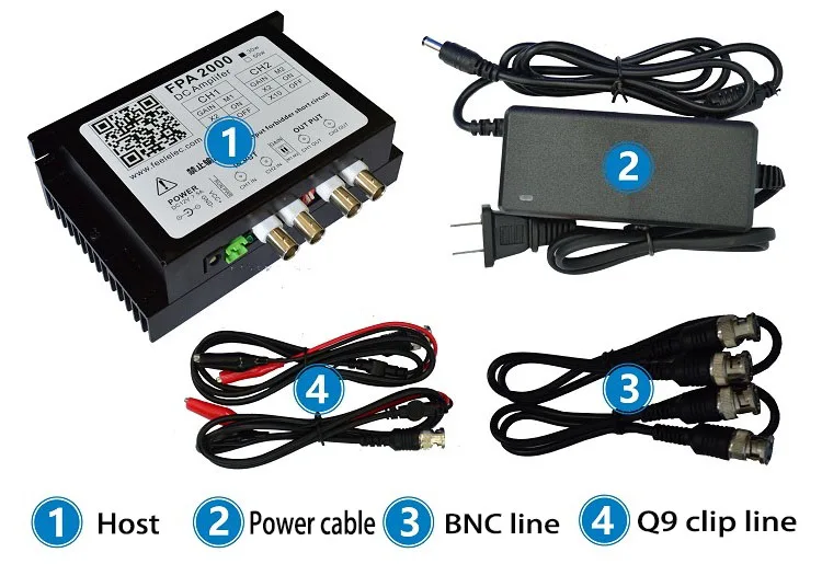 High Power Amplifier Signal Generator Dual Channel DC Amplifier Drive Coil Vibrator FPA2000-30W/50W