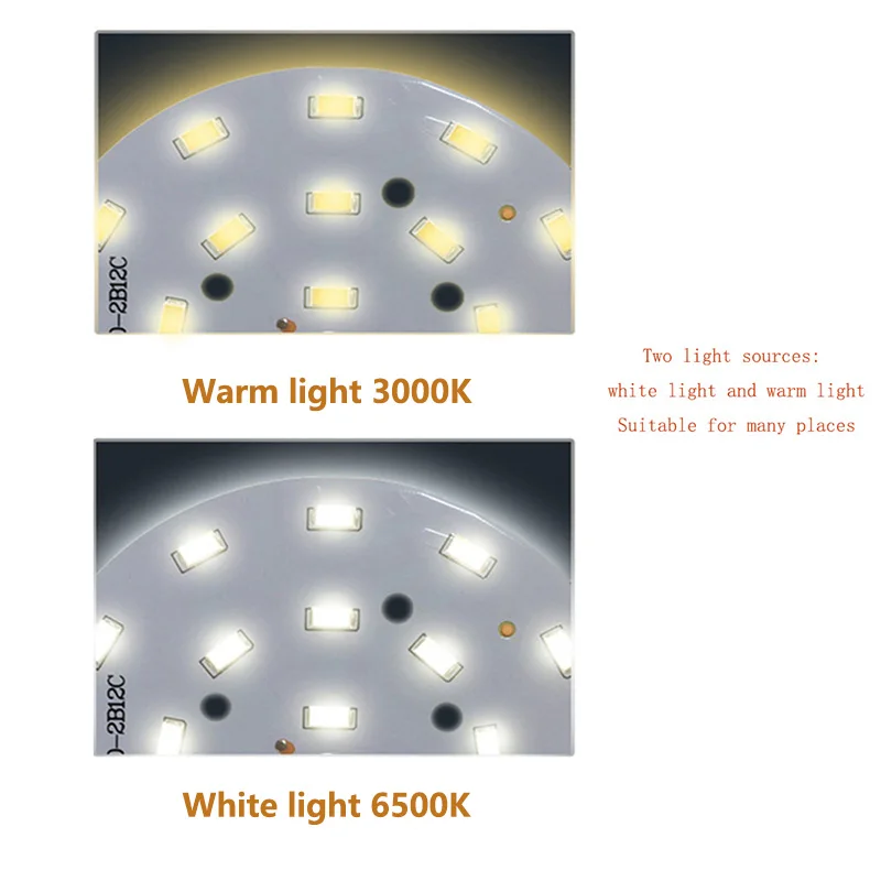 Brightness SMD5730 PCB Light Source Lamp Bead Bulb 3W/5W/7W/9W/12W/18W/24W Light Board Welded 20cm Wire For Ceiling PCB With LED