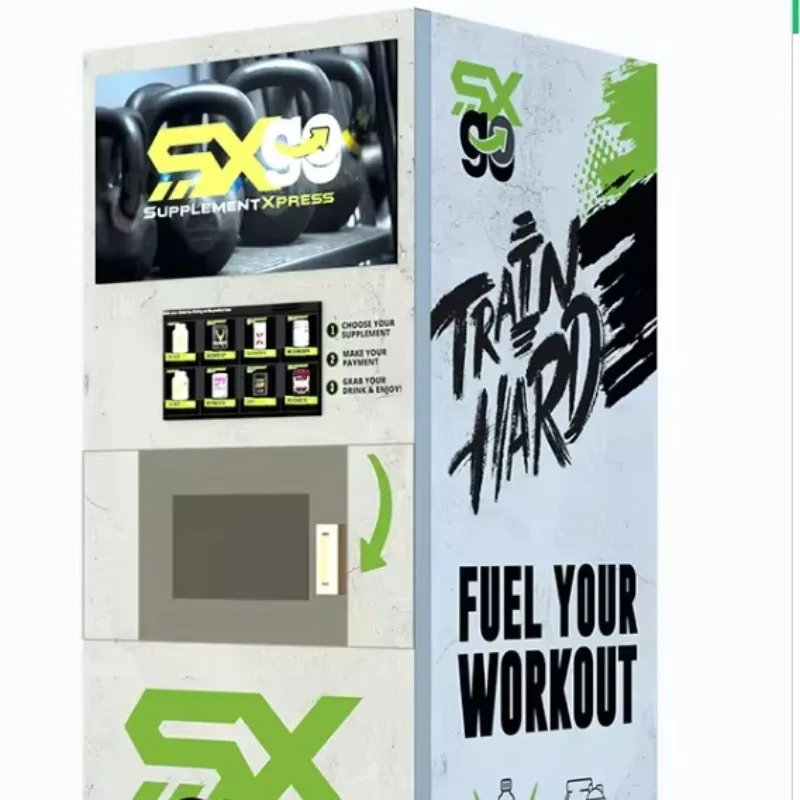Protein Shake Dispenser Custom Fully Automatic Commercial Vending Machine Adopts Efficient Compressor Cooling Technology