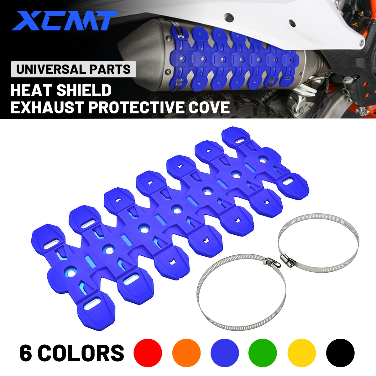 Exhaust Shield Muffler Pipe Protector Cover Heat Shield For HUSQVARNA TC TX TE TEI 125 250 300 2014-2023 KTM SHERCO accessories