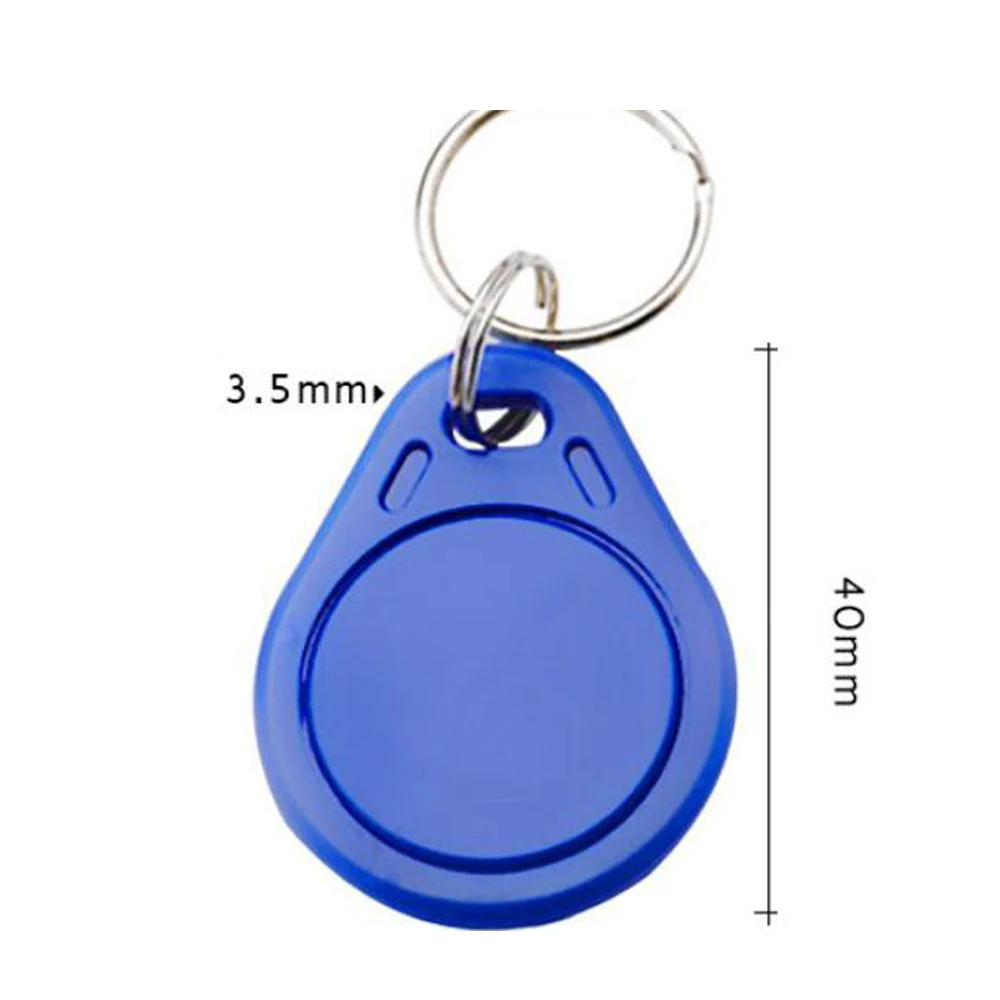 100pcs Waterproof 13.56MHz UID Keyfob Tag RFID Access Control Clone Key Card Token Writable IC Card Clone Changeable Keyfob