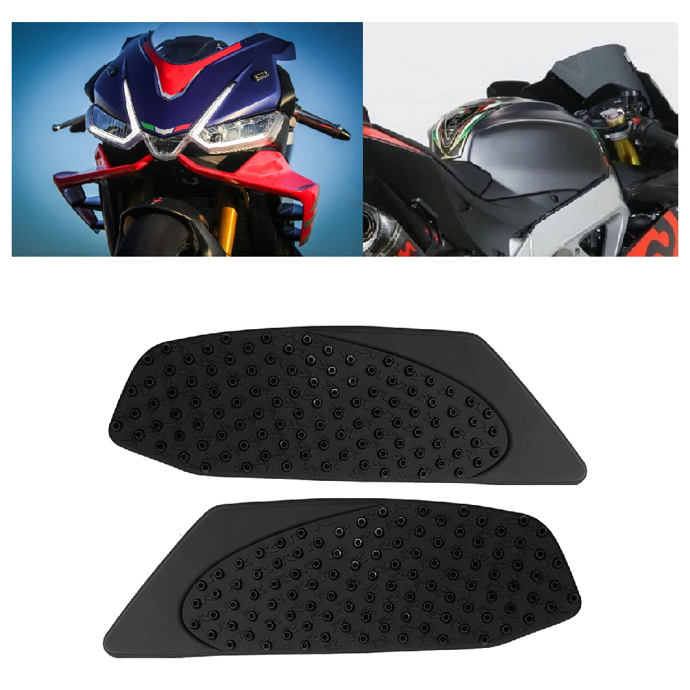 

Fits for Aprilia RSV4 R RR RF 1100 Factory ABS 2010-2020 Motorcycle Tank Grips Pad FuelTank Side Knee Traction Anti Slip Pads