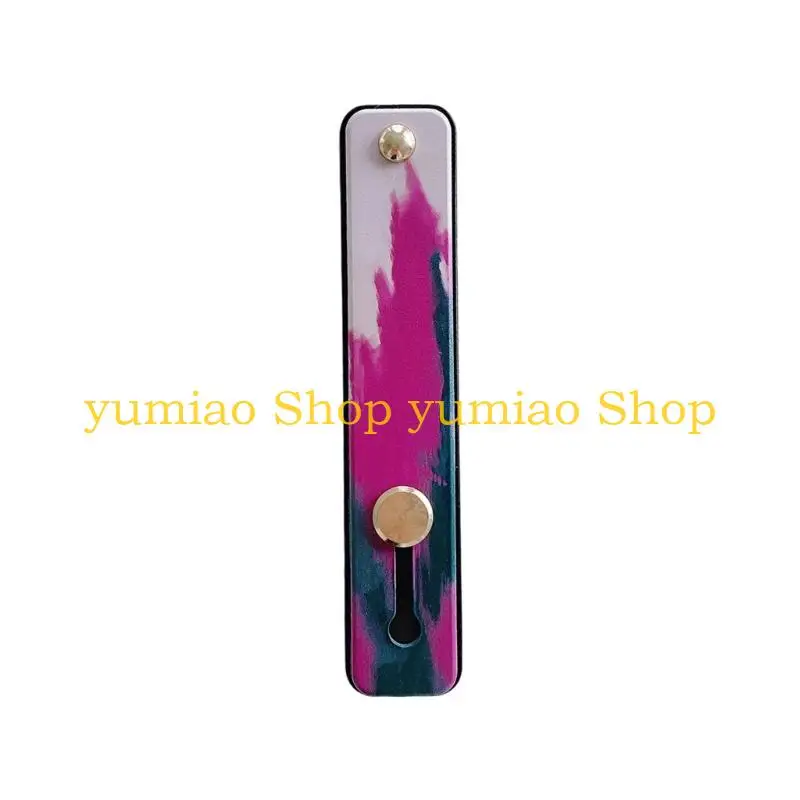 

587B Silicone Phone Finger Stand Adhesive 10x2cm Mount For Jogging Multimedia Viewing