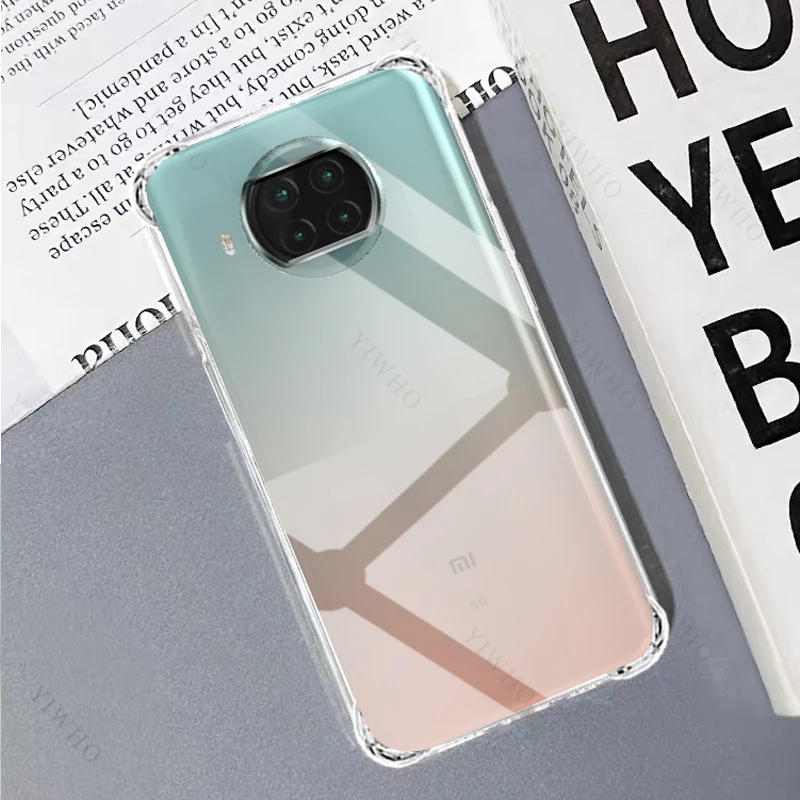 Clear Phone Case for Xiaomi Mi 10T Lite 5G M2007J17G Thickened Transparent Case for Xiaomi 10 T Shockproof Anti-scratch Covers