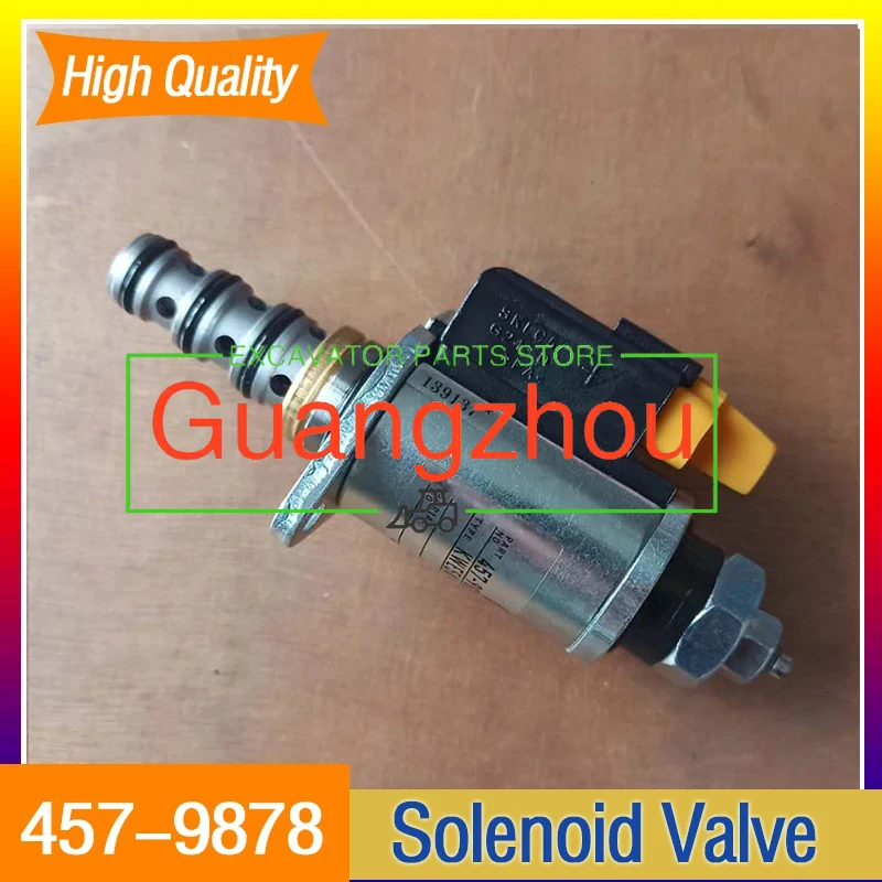 For Excavator Hydraulic Main Pump E330D E330 E336D 457-9878 KWE5K-60/G24DB30 /CT High Quality 457-9878 Solenoid Valve Saft Lock