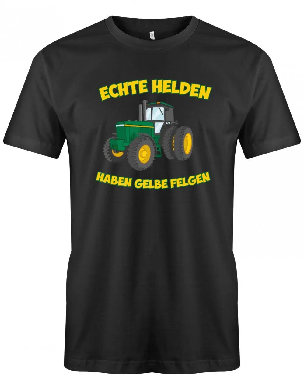 Landwirtschaft T Shirt Echte Helden Haben Gelbe Felgen Landwirt Traktor Für Landwirte Herren