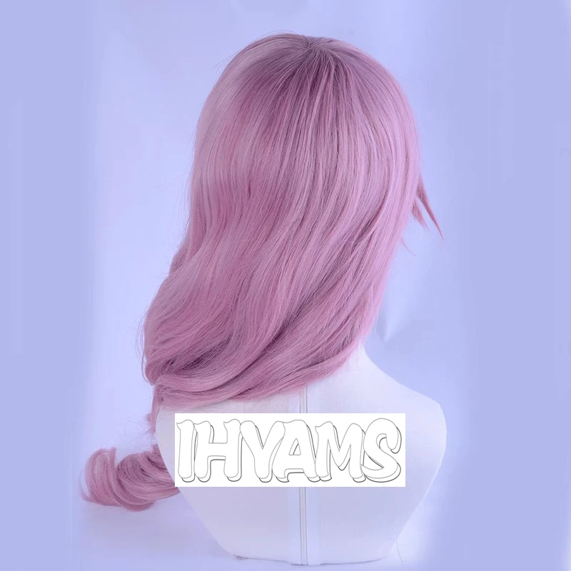 Lightning Final Fantasy peruka do cosplay FF13 mieszane długie różowe kręcone włosy żaroodporne przebranie na karnawał peruki + bezpłatna czapka z peruką