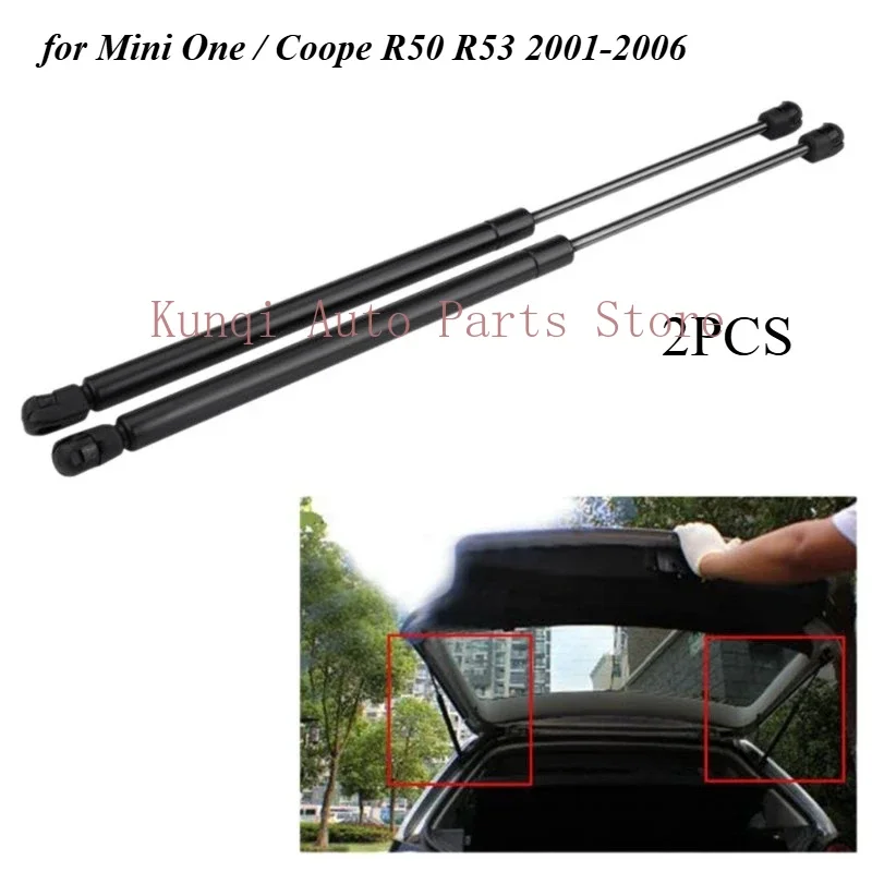 2PCS Rear Tailgate Boot Support Gas Struts For Mini One Cooper R50 R53 2001-2006 New High quality