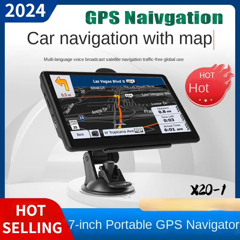 

Portable 7-inch car mounted GPS high-definition 8G universal for automobiles trucks