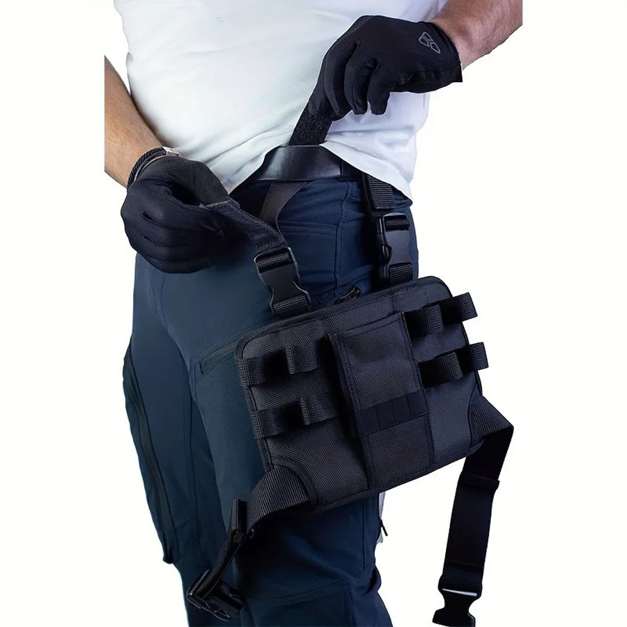 Portable Hardware Tool Storage Waist Bag with Adjustable Waistband Clip, Light & Compact
