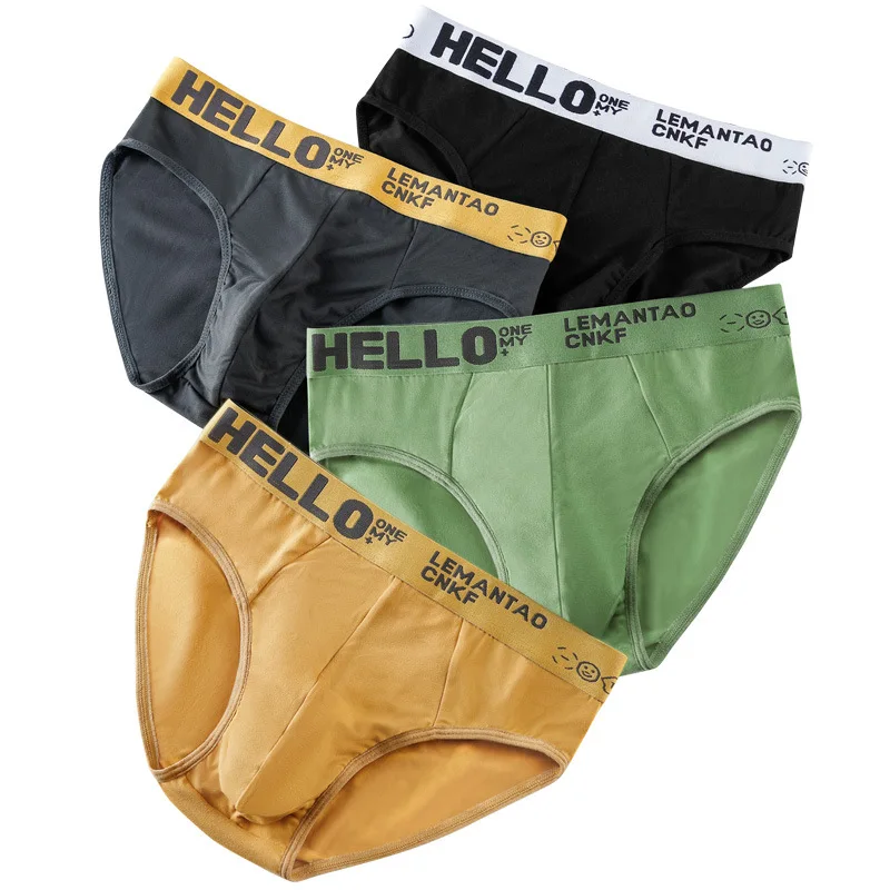 

4pcs Men's Briefs Boxers Underwear Men Solid Sexy Boxershorts Shorts Fashion Comfortable Sexy Slip U Underpants L-5XL Plus Size