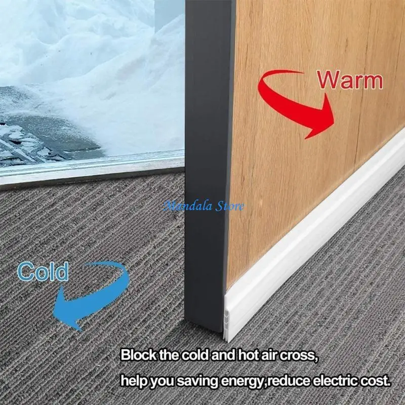 U2JC Door Bottom Seal Soundproofing Door Bottom Sealing for Improve Acoustic Comfort