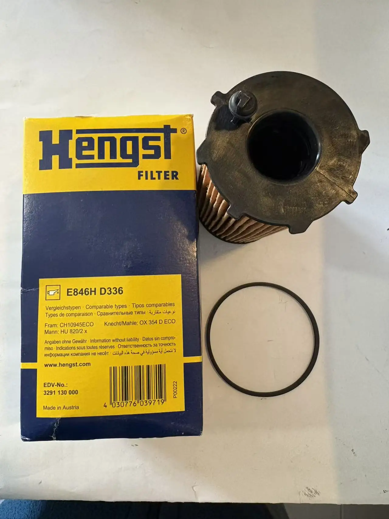 

1PCS OIL FILTER HENGST BRAND E846H D336 FOR JEEP 2007-2018 Jeep Wrangler 2.8L CRD