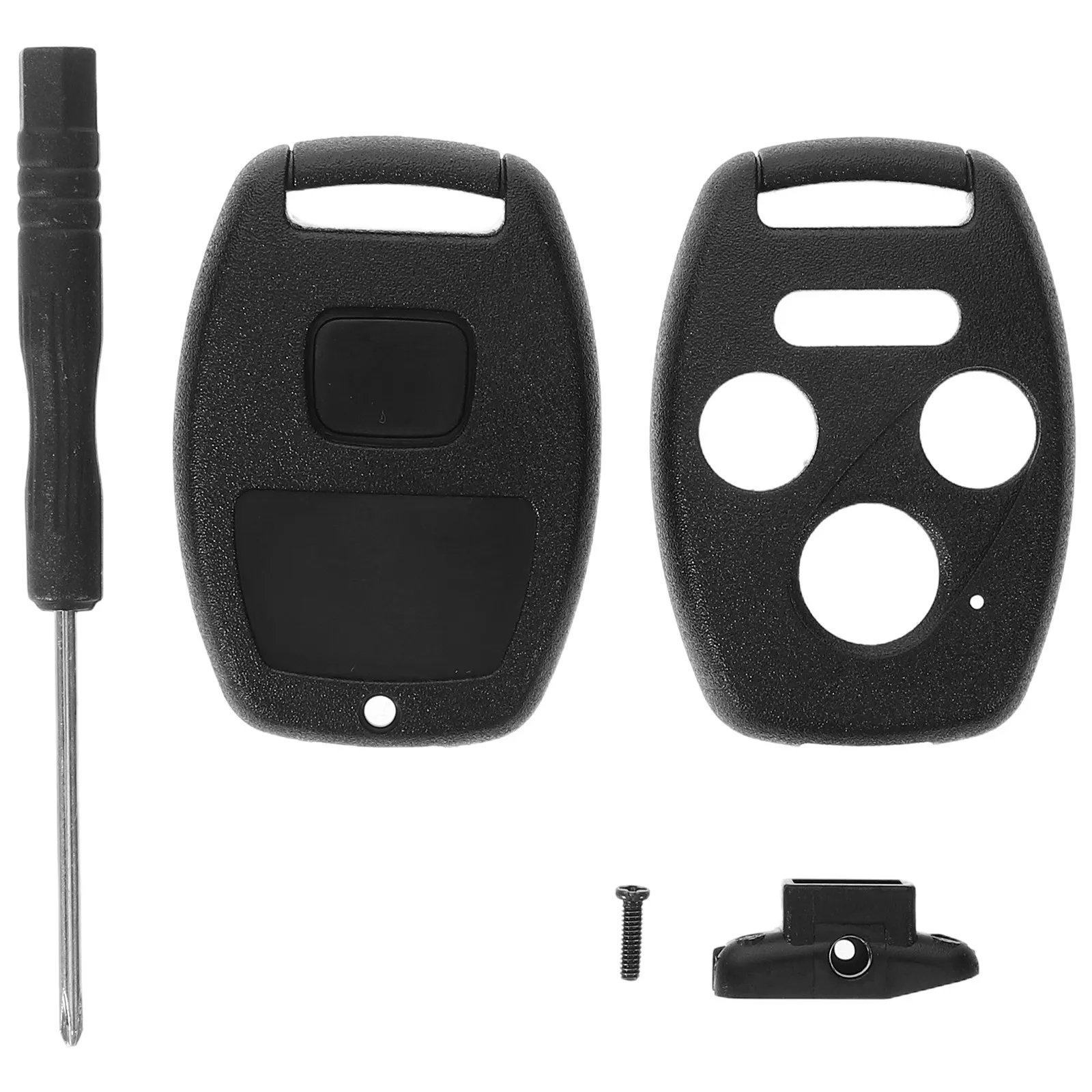 Key Fob Housing Case Cover Cars Shell Pad with Tools Replacement Button Stickers Covers