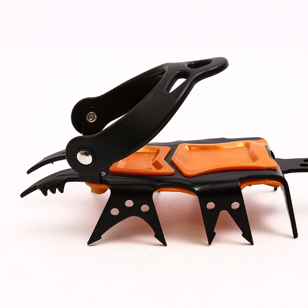 

18 tooth professional crampons outdoor rock climbing ice fishing snow skid shoe cover mountaineering skid gear 18 teeth