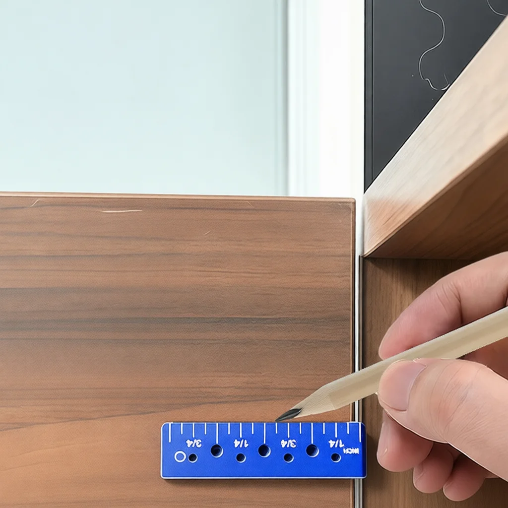 Aluminum Alloy Hinge Installation Locator Cabinet Door Hardware Mounting Tool Magnetic Fixing Jig Precise Positioning Gadget
