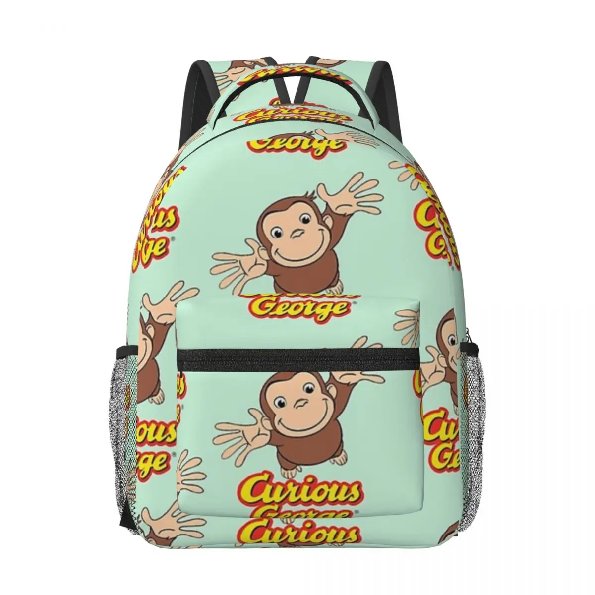 Curious George Woman Backpacks Boys Girls Bookbag Casual Children School Bags Portability Travel Rucksack Shoulder Bag