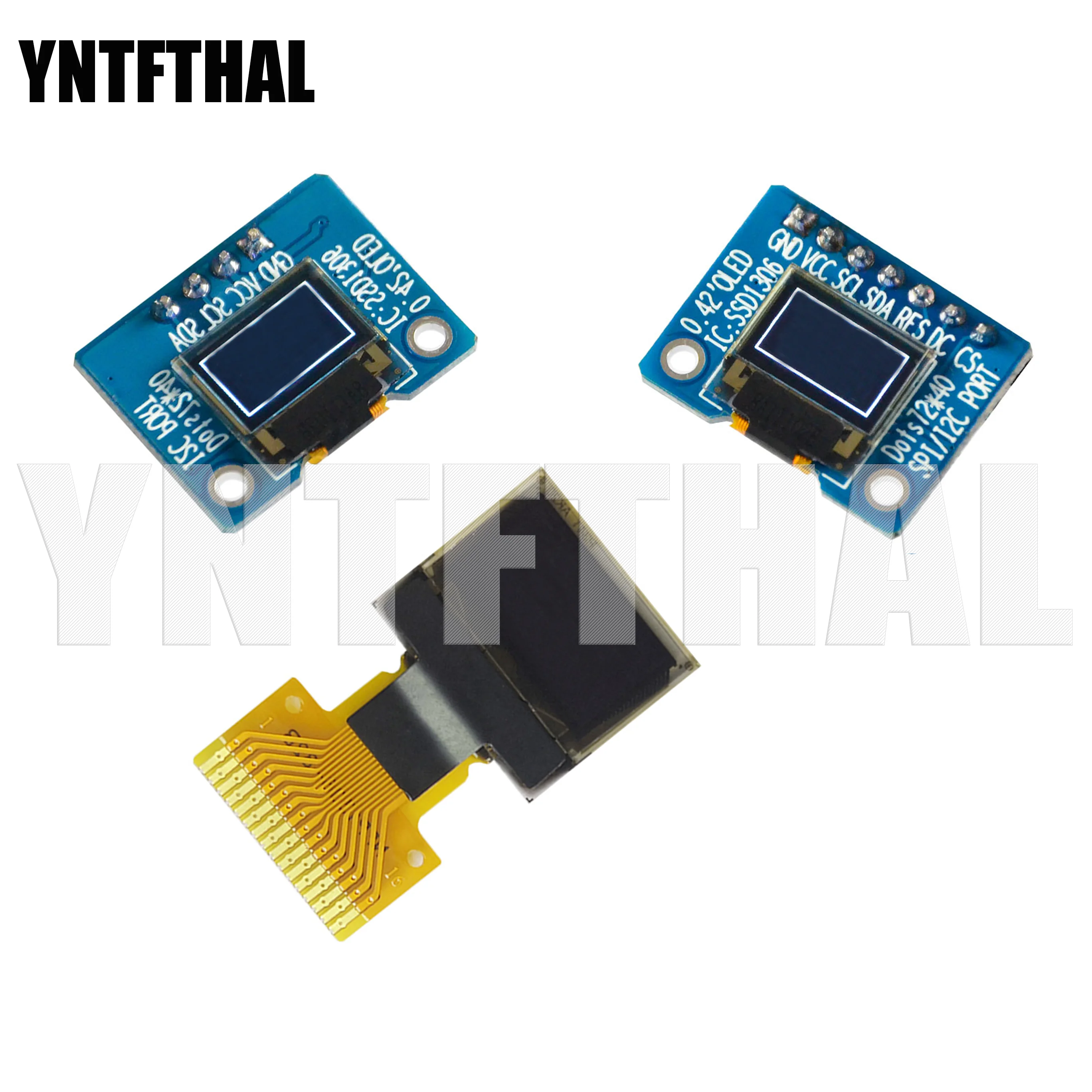 0.42 inch OLED display 72X40 dot matrix oled serial port I2C IIC/SPI interface SSD1306 driving white light